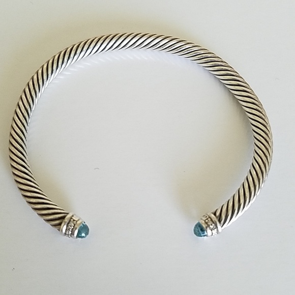 David Yurman Jewelry - David Yurman Sterling Silver Diamond Bracelet